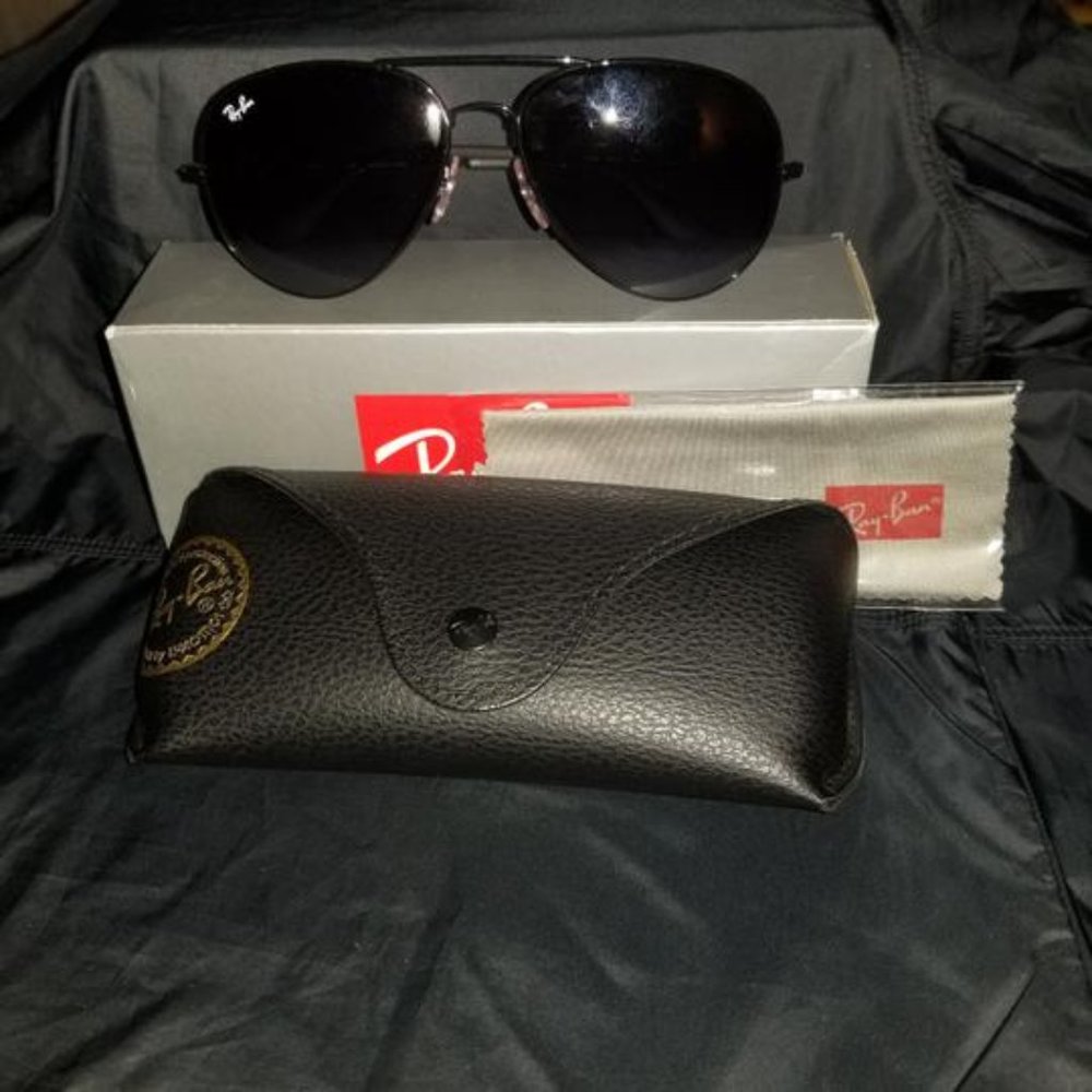 Ray-Ban Black Rb3558 002/8g 58-14 Frame Grey Gradi